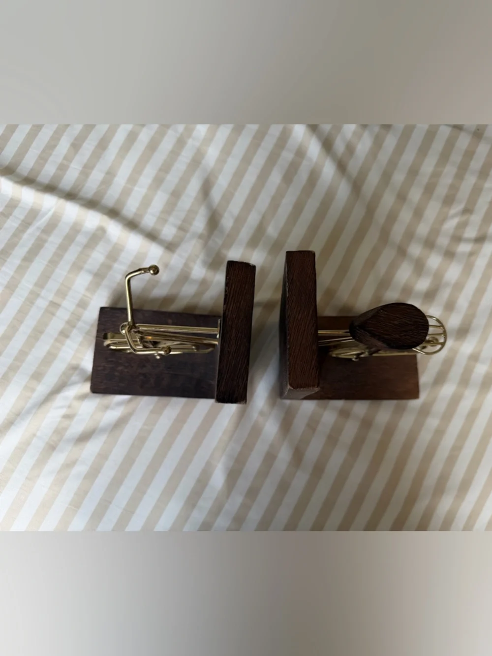 Brass Bicycle Book Holders